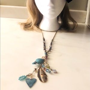 Chico’s 20” Snake Chain Necklace w/assorted stones